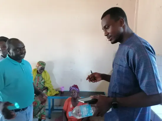 Outreach team supporting women in the community, The Gambia 2024
