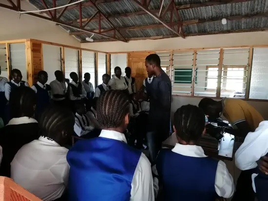 Students engaged during a school outreach session, The Gambia 2024