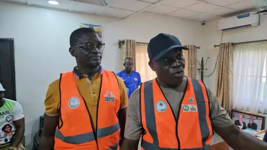 Pr. Joseph Ante with cabinet members of Oron Local Government Area, 2025