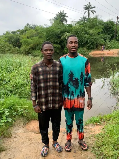 River baptism service in progress, Nigeria 2023