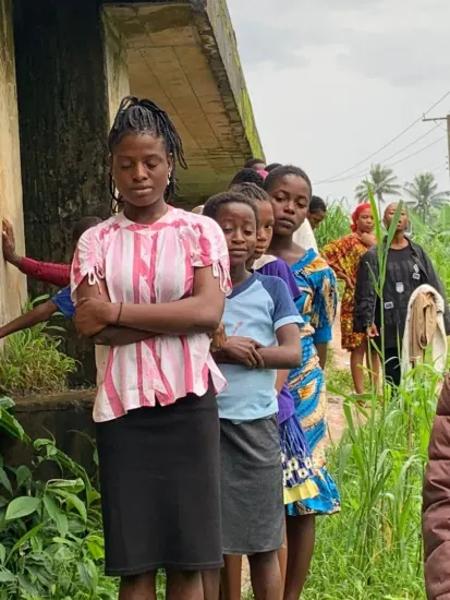 River baptism service in progress, Nigeria 2023