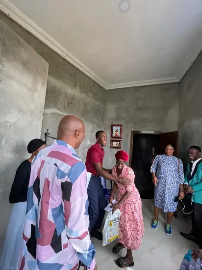 Widows receiving envelopes of support, Nigeria 2026
